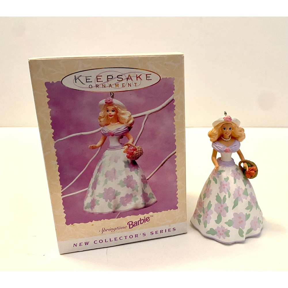 1995 Hallmark Barbie Easter Springtime Collection Handcrafted Keepsake Ornament